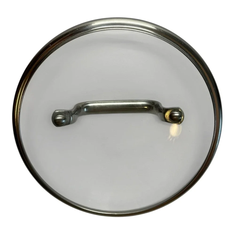 KitchenAid 7 Inch Tempered‎ Glass Replacement Lid Stainless Steel Rim Handle